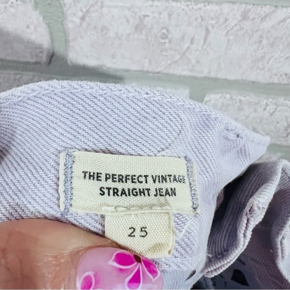 Madewell The Perfect Vintage Straight Jean in Distant Lavender Size 25 - Picture 9 of 12